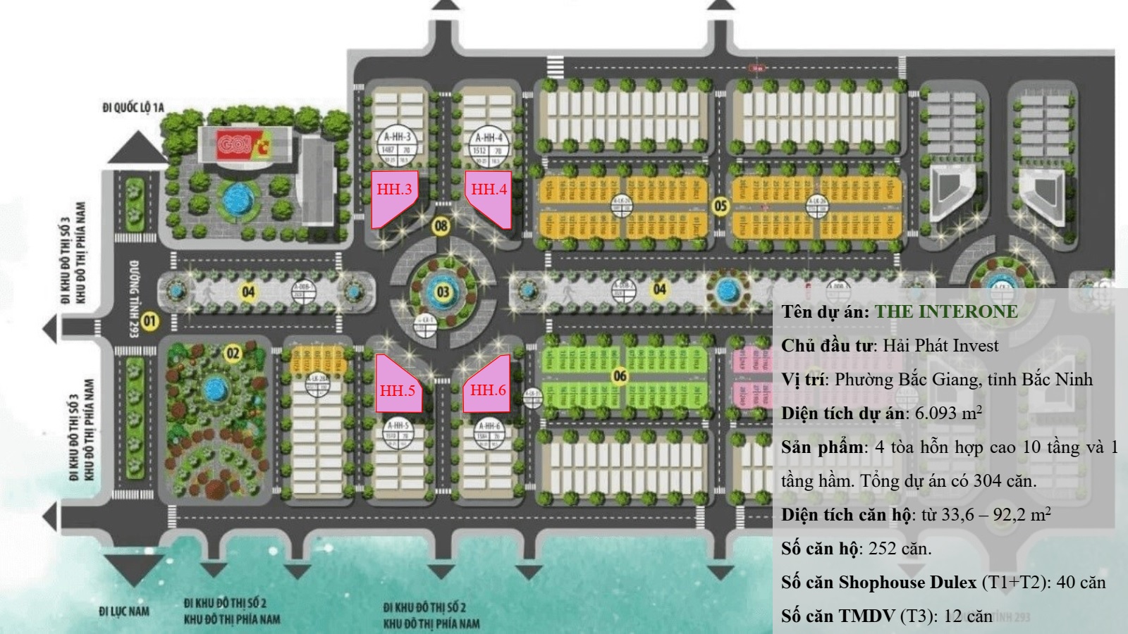 MẶT BẰNG THE INTERONE BẮC GIANG